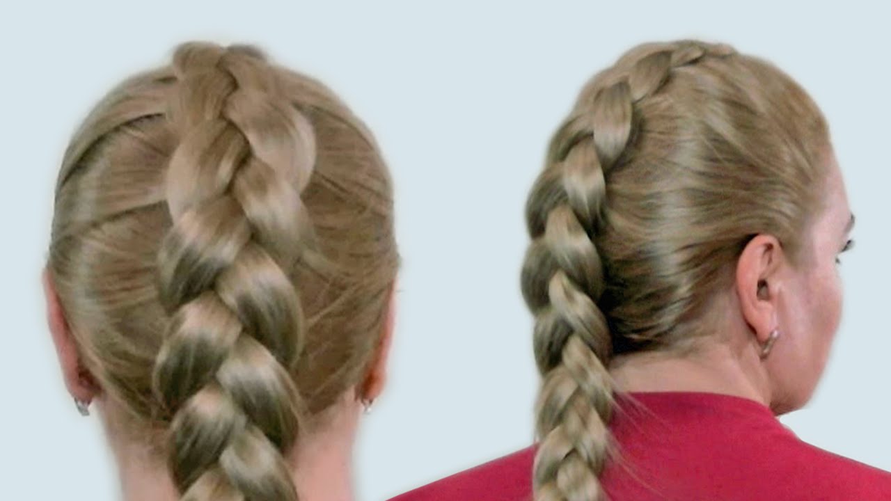 Плетение Французской Косы Наоборот на Себе (Видео-Урок. Reverse French Braid itself Tutorial