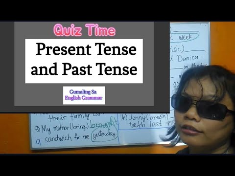 Review: Simple Present and Past Tense of the Verb | Quiz Time | English-Tagalog Tutorial