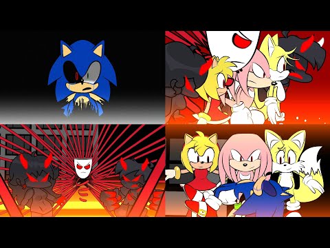 Shin Sonic (House of Horrors Part 6 Finale Good Ending) | FNF x Learning with Pibby Animation