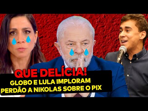 AGORA: Globo e Lula admitem que Nikolas tem razão sobre o vídeo do pix e imploram perdão de joelhos!