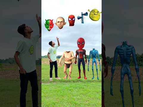 Spiderman,, joker & dancing siren Correct the head matching game by D.p shorts new VFX