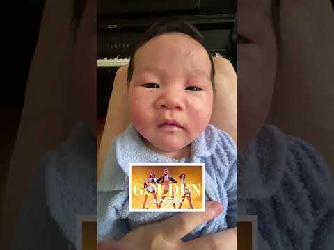 Golden Kpop Demon Hunters but it's my Baby Coos