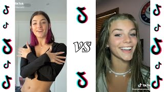 צארלי מול אנה שומאט קרב ריקוד | Charli D'Amelio vs Anna Shumate dance battle tiktok compilation