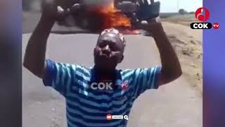 BREAKINGNEWS: MASHABIKI WANUSURIKA BASI LATEKETEA KWA MOTO MWANZA-DSM | CHAN