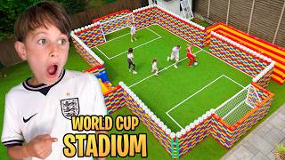 BUILDING A WORLD CUP STADIUM IN OUR GARDEN *10,000 BLOCKS*