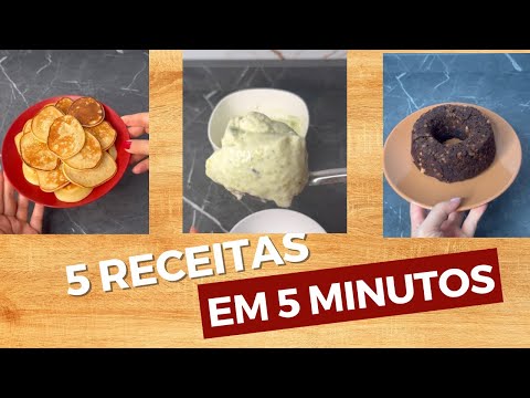 5 receitas em 5 minutos