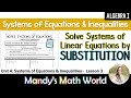 Solving Systems of Equations with Substitution