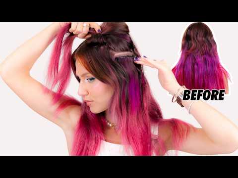 blending my extensions into my bob hair in 20 MINUTES