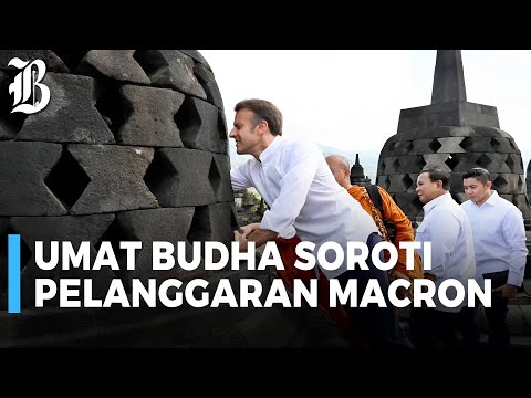 Sejumlah Pelanggaran Presiden Macron di Candi Borobudur