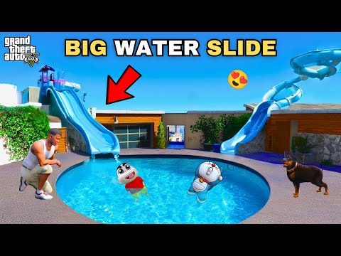 Franklin Buy a Water Slide Park Near Franklin House in GTA 5