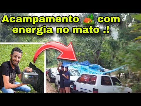 ACAMPAMENTO NA BEIRA DO RIO com a Bluetti estação de energia portátil @Bluetti.brasil