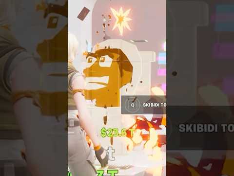 わらしべ企画でスキビディトイレをゲットするwww #フォートナイト #ブレインロット