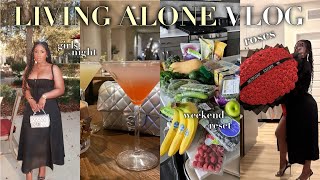 LIVING ALONE VLOG | MY WEIGHT LOSS JOURNEY, PILATES, MEAL PREPPING, SUNDAY RESET, GIRLS NIGHT OUT