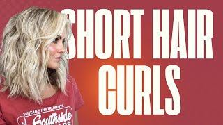 Short Hair Curls! #shorthaircut #curls #shorthairstyles #shorthair
