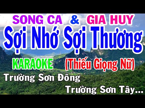 Sợi Nhớ Sợi Thương Karaoke Song Ca Thiếu Giọng Nữ Nhạc Sống gia huy karaoke