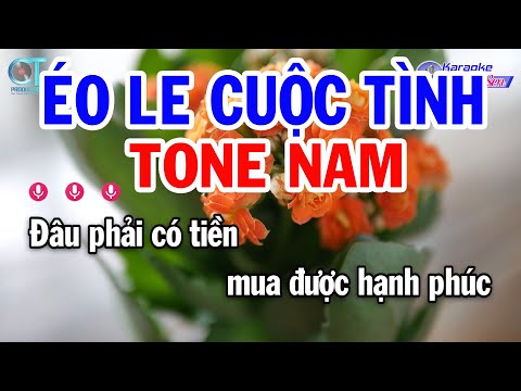 Karaoke Éo Le Cuộc Tình Tone Nam ( Dm ) Nhạc Sống Mới | Karaoke Đồng Sen
