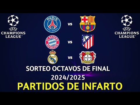 SORTEO de los OCTAVOS DE FINAL de la Champions League 2024/2025