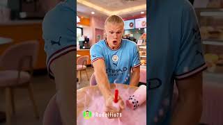 Haaland Erling vs Boba Tea! 🧋⚽Who Wins #lamineyamal #football #parody