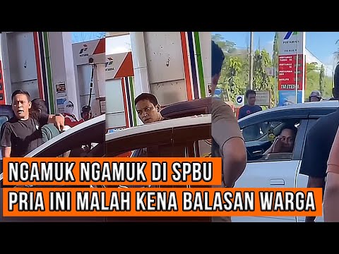 Bawa Badik ke SPBU karena Ditolak Isi Bensin, Pria Ini Malah Kena Balasan Warga