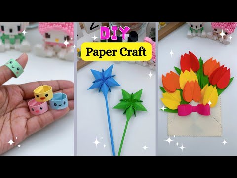 8 Easy Mini Paper craft Ideas / very Easy paper craft / miniature craft / Origami Craft