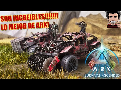 BATTLERIG BUGGY EN ARK! SON BRUTALES! PONEMOS A PRUEBA! ARK SURVIVAL ASCENDED EXTINCTION DLC ESPAÑOL