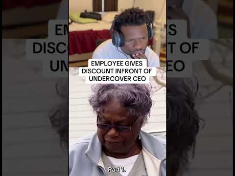 Undercover boss catches employee giving EXTREME discount