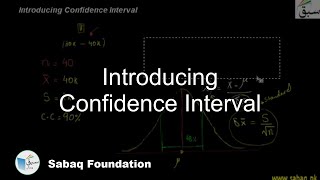 Introducing Confidence Interval