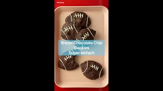 Super einfache und extrem leckere Chocolate Chip Cookies - passend für den Super Bowl 🏈
