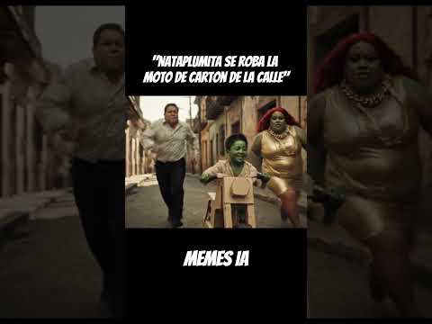 Nataplumita se roba una moto de cartón de la calle  😂 #risas #humor #fyp #shortvideo