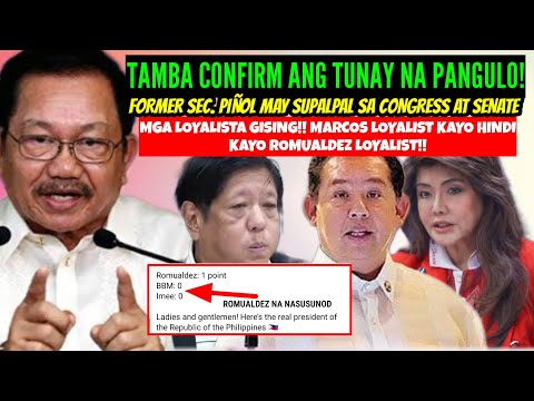 TAMBA ang TUNAY na PANGULO WALANG BINATBAT si IMEE & BBM/SEC PIÑOL MAY SUPALPAL sa SENADO & CONGRESS