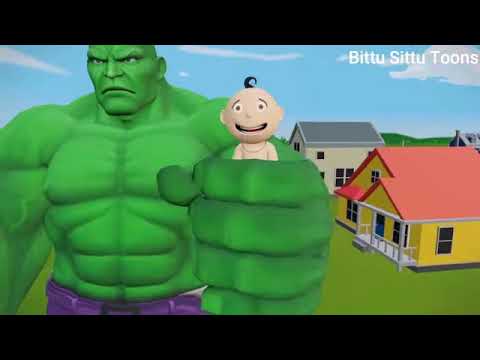 Bittu Sittu Aur Hulk Mosnter | Monster Wala Cartoon Comedy