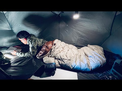ASMR SOLO CAMPING IN THE MISTY RAINFOREST MOUNTAINS | NO TALKING NATURE ESCAPE