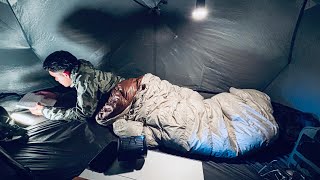 ASMR SOLO CAMPING IN THE MISTY RAINFOREST MOUNTAINS | NO TALKING NATURE ESCAPE