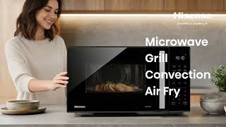 Hisense Product Video H23MOBS5HC 4-in-1 Microwave Oven: Fry, Bake, Cook & Reheat with Air Fry Power