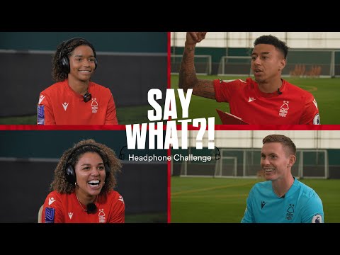SAY WHAT?! Headphone Challenge | Jesse Lingard, Dean Henderson, Gianna Mitchell & Arryana Daniels