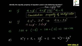Problem-Cancellation Property of Equality