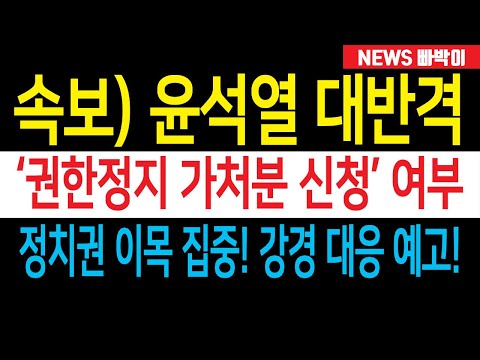 속보) '강경대응' 예고 윤석열 대통령 대반격, 헌법재판소 지금 난리났다! 한덕수 '거부권' 잘했다, 황교안 '부정선거' 선전포고!!