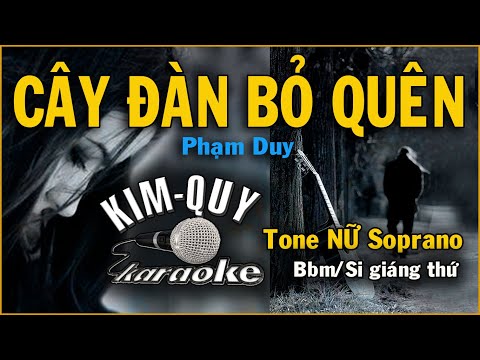 CÂY ĐÀN BỎ QUÊN – KARAOKE – Tone NỮ Soprano ( Bbm/Si giáng thứ )