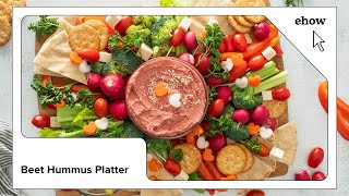 Beet Hummus Platter