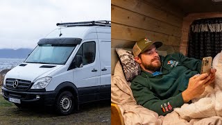 The REAL Winter Van Life No Snow, Just Grey! | Cosy Hacks & Surviving North Norway's Moody Season