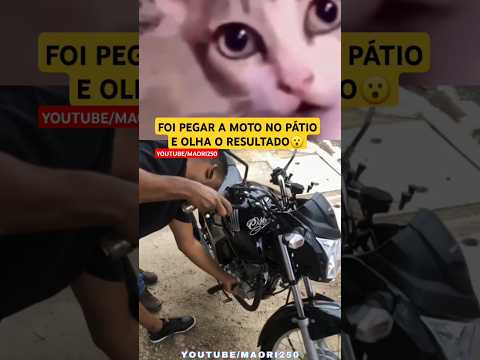 PEGOU A MOTO NO PÁTIO COM AREIA NO MOTOR?😬😮🤔 #canalmaori250 #yamaha #maorivlog #automobile #memes