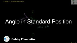 Angle in Standard Position.