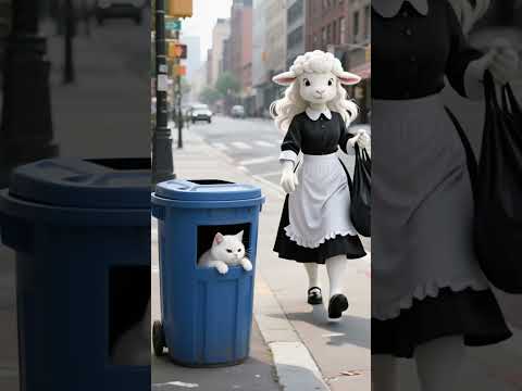 🥡Kitten Catches Maid Stealing Leftovers! Follows Her & Finds the Truth—Brings Fridge Food to Share❤️