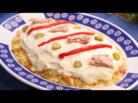 Ensaladilla Rusa lista en minutos y súper cremosa