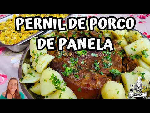 PERNIL DE PORCO NA PANELA / FAROFA DE ABACAXI COM BACON / BATATAS NA MANTEIGA COM SALSA / NATAL