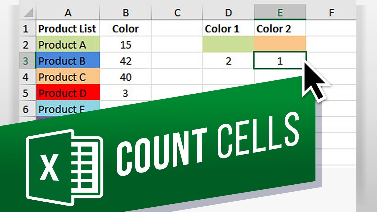 How To Count Colored Cells In Excel Using Vba Code