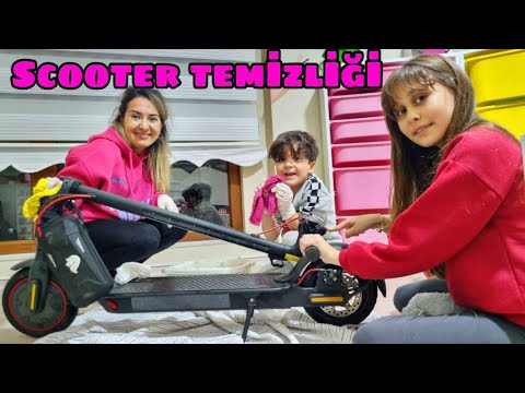 RÜYA ELEKTRİKLİ SCOOTER TEMİZLİK VLOG !!