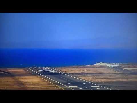 G-JZBB departing lanzarote 16 May (same as cabin video). External webcam view