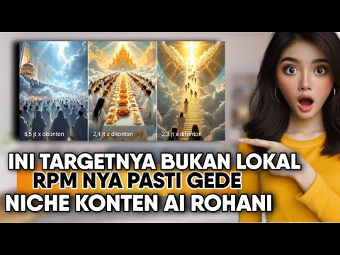 BELOM BANYAK PESAING‼️Ide Konten Rohani AI Target Luar Negeri,Cocok Buat Youtuber Pemula