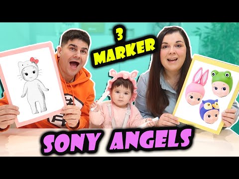 3 Marker Challenge SONNY ANGEL - LOL Retos Divertidos